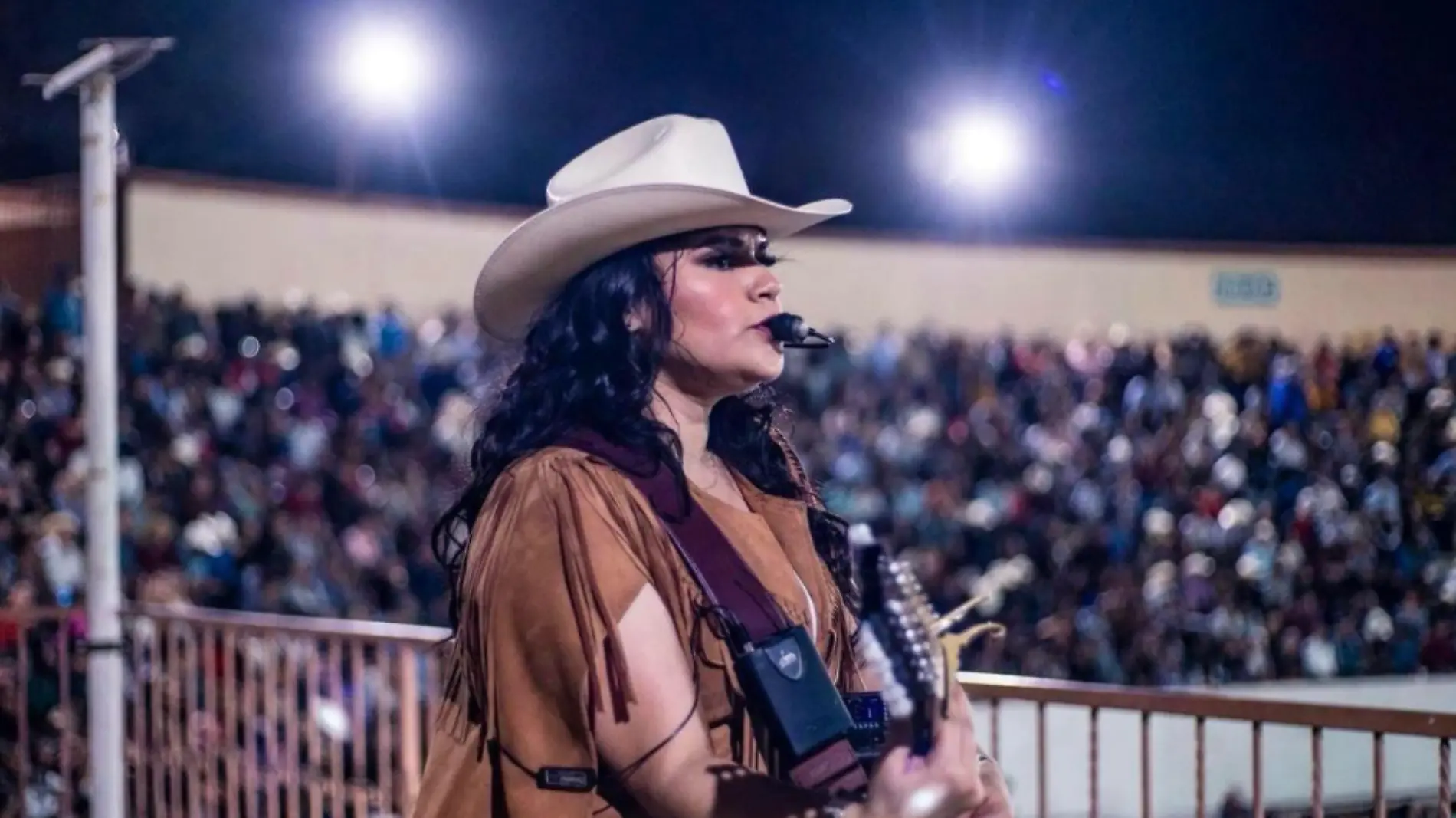 Gaby Romero en el carnaval de La Paz